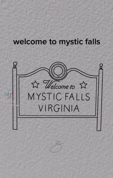 Mystic Falls Tattoo, Tvd Easy Drawings, The Vampire Diaries Drawings Ideas, Vampire Easy Drawings, Tvd Painting Ideas, Vampire Diaries Drawing Ideas, Vampire Diaries Doodles, Tvd Drawing Ideas, Tvd Sketches