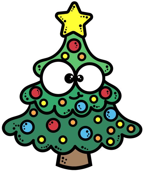 Christmas Tree Clip Art, Easy Christmas Drawings, Christmas Pebble Art, Xmas Drawing, Fall Clip Art, Christmas Clip Art, Easy Christmas Ornaments, Kawaii Christmas, Christmas Rock