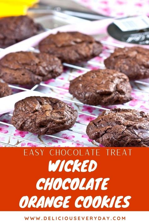 Chocolate Treats Easy, Chocolate Orange Cookies, Orange Brownies, Cookie Brownie Recipe, Orange Cookies, Cadbury Chocolate, Cocoa Chocolate, Chocolate Cookie Recipes, Edible Gifts