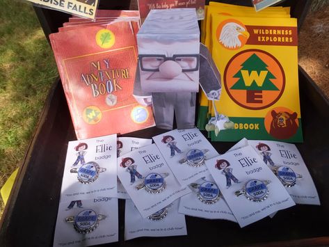 Wilderness Explorer Party, Young Women Camp Crafts, Care Package Decorating, Explorer Birthday Party, Disney Inspiration, Movie Night Birthday Party, Survival Project, Wilderness Explorer, Adventure Party