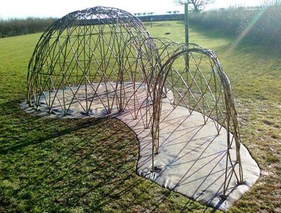 Yorkshire Willow - Living Willow Cuttings and Strcutures Large Backyard Landscaping Ideas, Willow Dome, Willow Garden, Living Willow, Large Backyard Landscaping, Sensory Garden, Garden Posts, Backyard Landscaping Ideas, Bug Spray