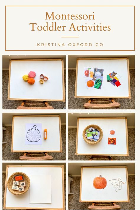 Montessori Fall Activities, Toddler Fall Activities, Fall Toddler Activities, Toddler Montessori Activities, Montessori Crafts, Fall Activities For Toddlers, Montessori Trays, Toddler Montessori, October Activities