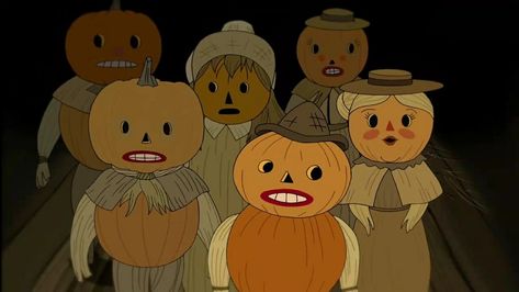 Pumpkin People, Christmas Films, Halloween Cartoon, Over The Garden Wall, Wallpaper Dekstop, The Cartoon, Halloween Cartoons, Animated Cartoons, Halloween Season