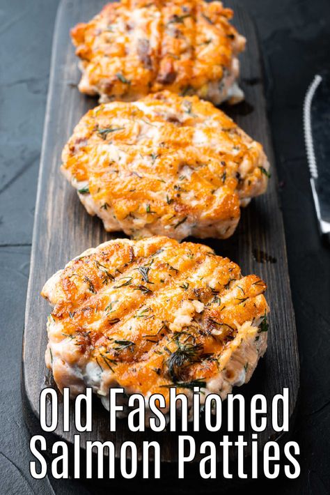 Indulge in nostalgia with this classic old-fashioned recipe for salmon patties. Crispy, flavorful, and made with pantry staples. Old Fashion Salmon Patty Recipe, Recipe For Salmon Patties, Old Fashioned Salmon Patties, Recipe For Salmon, Salmon Cakes Recipe, Classic Old Fashioned, Old Fashioned Recipe, Salmon Croquettes, Pinterest Food