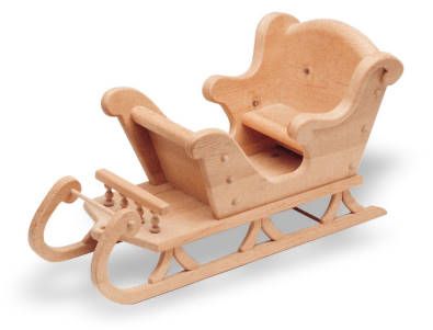 Sleigh 25-1/2inch (Woodworking Plan) Wooden Sleigh Diy, Newborn Furniture, Wooden Toy Wheels, Wooden Sleigh, Wood Projects Plans, Wooden Toy Cars, Fairy House Diy, Wooden Wheel, Wood Art Projects