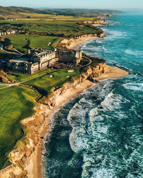 The Ritz-Carlton Half Moon Bay on Instagram: “The beauty of Half Moon Bay is seemingly endless.  Photo: @voyagerguru” Half Moon Bay Ritz Carlton, Half Moon Bay Wedding, California Places To Visit, Half Moon Bay California, Beach Retreat, Half Moon Bay, Resort 2020, Coastal Life, California Travel Road Trips