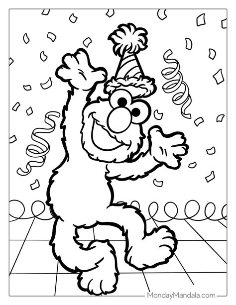 Sesame Street Coloring Pages Birthday, Sesame Street Coloring Pages Free Printable, Elmo Coloring Pages Free Printable, Elmo Face Printable, Sesame Street Coloring Pages Free, Sesame Street Free Printables, Sesame Street Printables Free Templates, Elmo’s World Birthday Theme, Sesame Street Activities