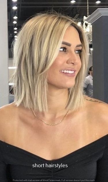 Thick Hair, Don't Care | Trendy Hairstyles for Thick Hair Lob Thinning Hair, Short Hair For Thinner Hair, Layered Haircuts Bob, Medium Length Layered Haircuts, Bob Pixie Haircut, Hairstyles For Thick Hair, Bob Pixie, Hairstyle Tutorials, Long Hairstyle