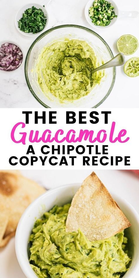 Guacamole Recipe Chipotle, Chipotle Guacamole Recipe, Chipotle Guacamole, Confessions Of A Fit Foodie, Chipotle Copycat Recipes, Easy Guacamole Recipe, Chipotle Copycat, Guac Recipe, Copycat Chipotle