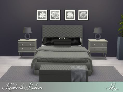 Black Sims 4 Furniture, Sims 4 Cc Furniture Modern Bedroom, Sims 4 Tv Console, Sims 4 Cc King Bed, Sims 4 King Bed, Sims 4 Cc Luxury Bedroom, Black Sims 4 Cc Furniture, Sims 4 Cc Beds Bedroom Sets, Sims 4 Male Bedroom Cc