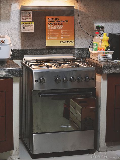 A couple of weeks ago, I welcomed this new Fabriano Gas Range in my kitchen. It replaced a five year old gas range with 3 gas burners and 1 hot plate plus an electric oven. You know how much time I spend in the kitchen cooking and baking so by now, this Fabriano Gas Range... Gas Cooker With Oven, Hospital Snapchat, Rosemary Roasted Chicken, Deni Denials, Peach Kitchen, Survival Supplies, Homecooked Meals, Screen Photo, Money Images