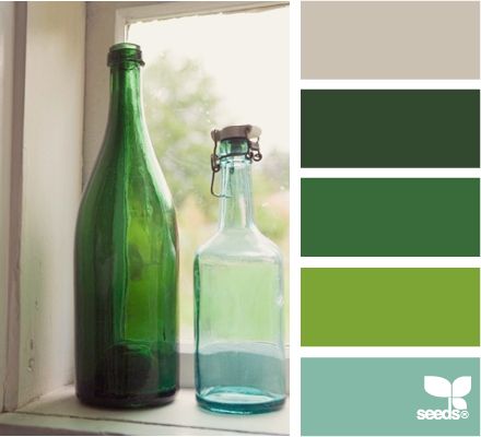 bottled hues Living Colors, Bathroom Themes, Green Paint Colors, Design Seeds, Green Bathroom, Bedroom Green, Bathroom Colors, Green Paint, Room Paint