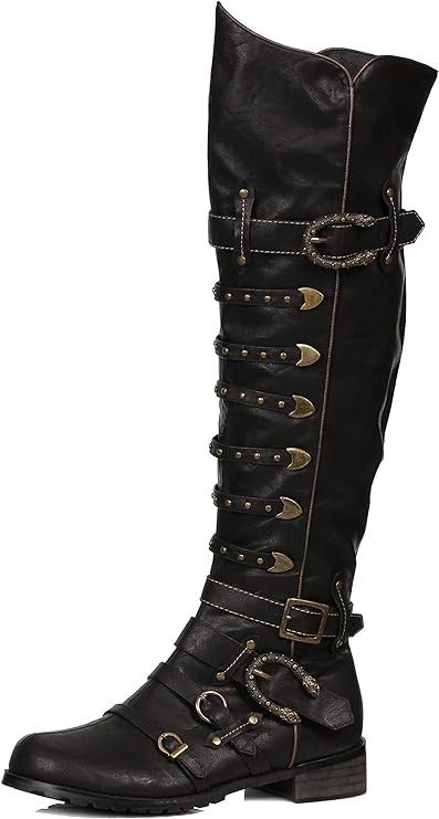 Amazon.com: Ellie Men's 158-Wilbur Steampunk Costume Boots - Combat Shoes, Black Patent, M : Clothing, Shoes & Jewelry Steampunk Shoes Mens, Steampunk Outfits Male, Medieval Boots, Combat Shoes, Steampunk Shoes, Boots Combat, Steampunk Costume, Outfits Men, Shoes Black