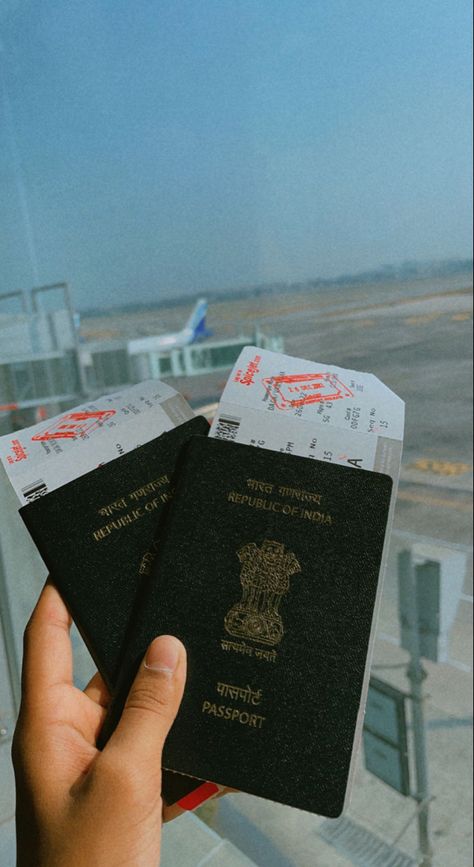 Travel Indian Passport Aesthetic, Indian Passport With Tickets, Indian Passport Aesthetic, Passport Aesthetic, Indian Passport, Sweet 16 Pictures, Nurse Quotes Inspirational, Huawei Wallpapers, Board Wallpaper