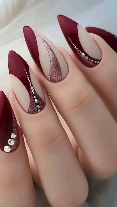 Nails Yellow, Fancy Nails Designs, Nail Art Designs Videos, Elegant Nails, Fabulous Nails, Classy Nails, Fancy Nails, Valentine's Day Nails, Nails Designs