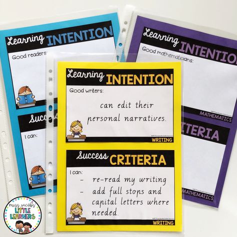 Success Criteria Display, Learning Goals Display, Learning Objectives Display, Learning Intentions And Success Criteria, Learning Intentions, Visible Learning, Writing Rubric, Learning Targets, I Can Statements