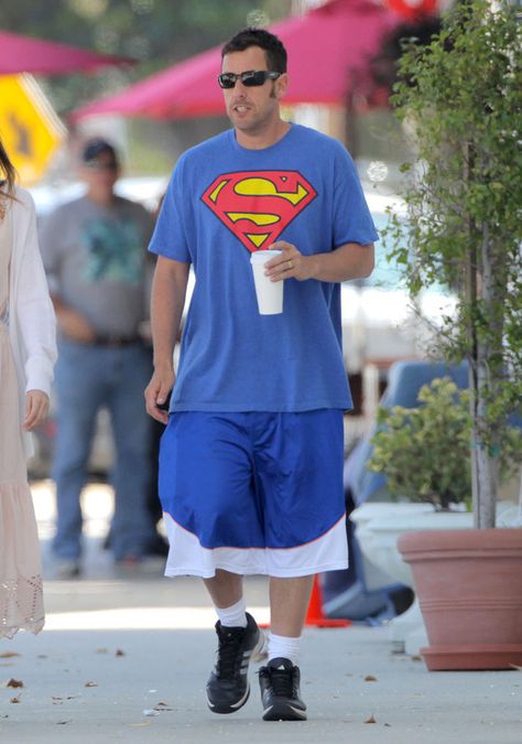 Serious Question: How Many Pairs Of Basketball Shorts Does Adam Sandler Own? Adam Sandler, Superman