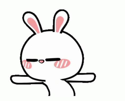 Bunny Dancing GIF - Bunny Dancing Blushing - Discover & Share GIFs Bunny Dancing, Rabbit Sticker, Dancing Gif, Animated Gif, Dancing, Gif