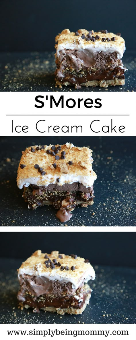 Dessert Smores, Smores Dessert Recipes, Smores Ice Cream, Ice Cream Delivery, Easy Smores, Heavenly Desserts, Smores Dessert, Smore Recipes, Smores Cake