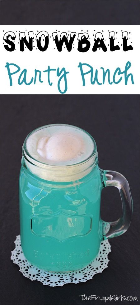 Blue Party Punch, Snowball Punch, Snowball Party, Blue Party Punches, Christmas Bunco, Norm Of The North, Party Punch Recipe, Blue Punch Recipe, Party Punches