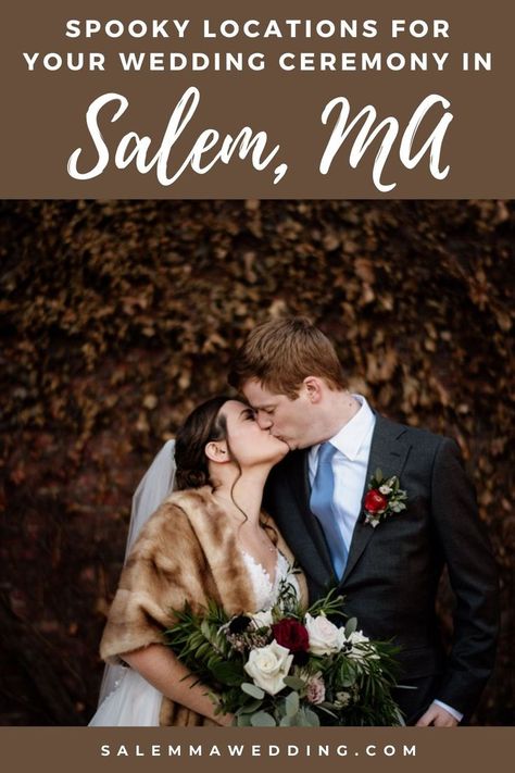 spooky locations for your wedding ceremony in Salem MA Salem Ma Wedding Venues, Salem Elopement, Salem Witch House, Ma Wedding Venues, Things To Do In Salem, Salem Wedding, Witchy Wedding, Salem Mass, Engagement Quotes