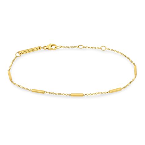 Zoë Chicco 14k Yellow Gold 5 Horizontal Tiny Bar Station Bracelet Bar Station, Station Bracelet, Jewelry Styles, Everyday Luxury, Bar Bracelets, Gold Bracelet Chain, Classic Jewelry, Arm Candy, 14kt Gold