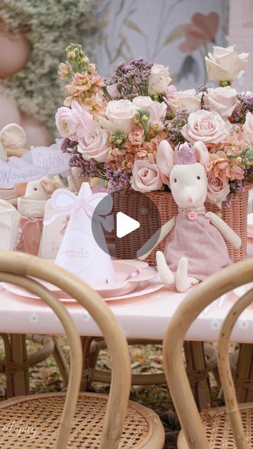 Vivian Benaroya on Instagram: "We had the absolute pleasure of designing a magical first birthday party for sweet Susanita @nataliefrancoq inspired by the charming song “Susanita tiene un ratón” and the enchanting world of Maileg. 🐭✨

Held in a stunning outdoor venue surrounded by nature and beautiful trees, we created a whimsical mouse house filled with delightful little mice ready to celebrate this special milestone. 

Design and Stylist: @sweetandspicybar 
Rentals:  @twinklewithdesign 
Acrylics: @motionlaserdesign 

#SusanitaTieneUnRaton #MailegInspiration #FirstBirthday #PartyDesign #OutdoorCelebration #WhimsicalWonderland #NatureLovers #EventStyling #BirthdayMagic #MiceHouseParty" Mice Birthday Party, Mouse Birthday Party, Maileg Mouse Birthday Party, Maileg Birthday Party, Mouse Tea Party, Magical First Birthday, Rabbit Birthday, Baby Birthday Themes, Mouse House