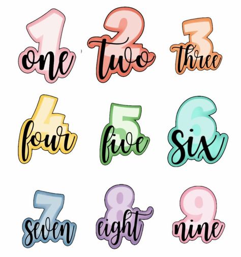 Cute Fonts Alphabet, Instagram Number, Royal Icing Transfers, 3d Cookie, Idee Cricut, Number Sets, Themed Cookies, Plaque Cookies, Sugar Cookie Designs