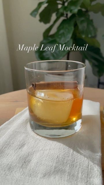 Ritual Zero Proof, Fancy Food, Mocktail Recipe, Cinnamon Sugar, Mocktails, Maple Syrup, Fun Drinks, Fall Recipes, Maple Leaf