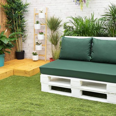 Wood Pallet Sofa, Euro Pallet, Pallet Cushions, Pallets Furniture, Euro Pallets, Pallet Seating, Outdoor Pallet, Pallet Garden Furniture, Garden Pallet