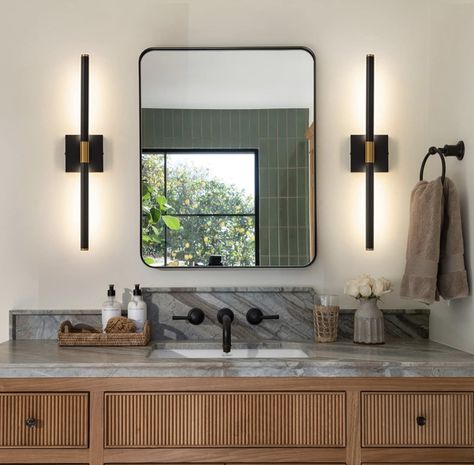 Master Bath Sconces, Light Fixtures Bathroom Vanity, Picture Lights, Led Bathroom Lights, Led Vanity Lights, Vintage Light Fixtures, Vanity Light Fixtures, Lighting Modern, Bathroom Sconces