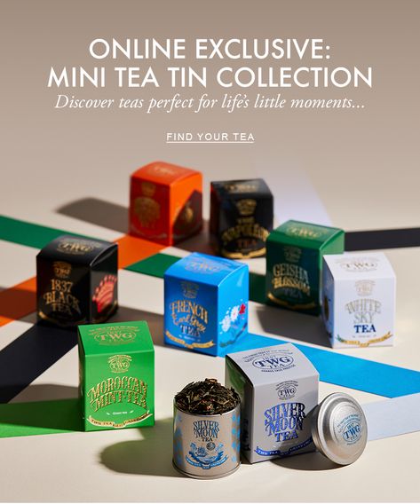 TWG Tea Online Boutique | Shop Luxury Teas & Accessories | TWG Tea Twg Designs, Twg Tea, Moroccan Mint Tea, Tea Packaging Design, Dragon Tea, Typography Alphabet, Kitchen Things, Mint Tea, Tea Companies