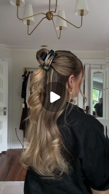 Hairstyles For Washed Hair, Hairstyles For Lazy Days, Cute Lazy Hairstyles, Easy Lazy Hairstyles, Lazy Girl Hairstyles, Lazy Hairstyles, Second Day Hairstyles, Half Up Half Down Hairstyles, Braided Half Up