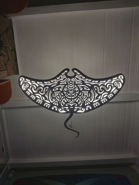 Handcrafted Unique Wooden Manta Ray Ceiling Chandelier: Led - Etsy Australia Manta Ray Decor, Maori Interior Design, Ocean Interior Design, Chandelier Led, Lamps Shades, Beach Room, Manta Ray, Nautical Home, Ceiling Chandelier