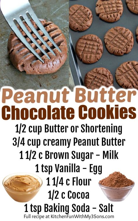 Chocolate Peanut Butter Cookies are the perfect blend of rich chocolate and peanut butter flavors. You will love this delicious twist on the classic peanut butter cookie! Chocolate Peanut Butter Cookies Recipes, Peanut Butter Chocolate Cookies, Classic Peanut Butter Cookies, Lost 100 Pounds, Chocolate Peanut Butter Cookies, Peanut Butter Cookie, Peanut Butter Cookie Recipe, Butter Cookie, Peanut Butter Chocolate