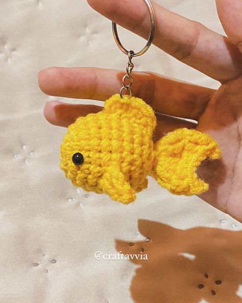 Goldfish . . . #goldfish #fish #amigurumi #amigurumidoll #crochet #crochetaddict #crocheting #crochetersofinstagram #doll #amigurumidoll #amigurumiaddict #amigurumicrochet #amigurumitoys #smallbusiness Crochet Goldfish, Goldfish, Amigurumi, Fish, Crochet, Quick Saves, Instagram