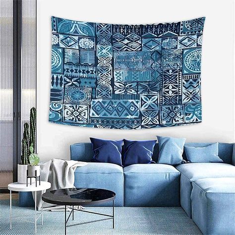 Amazon.com: Vintage Ocean Tapestry,Hawaiian Style Blue Tapa Tribal Abstract Patchwork Vintage,Wall Hanging Wall D¨¦cor Blanket for Bedrooms Living Room Tablecloth Dorm Home Decor - 60"x80" : Home & Kitchen Patchwork Tablecloth, Ocean Room Decor, Ocean Tapestry, Musical Design, Abstract Patchwork, Ocean Room, Vintage Ocean, Hawaiian Style, Hanging Wall