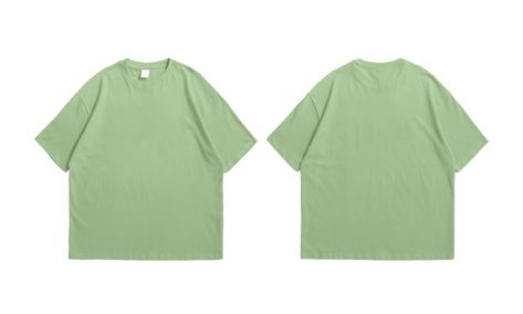 Cheap Green T-shirt For Streetwear, Green Oversized Vintage T-shirt, Green Cotton T-shirt For Streetwear, Oversized Plain T-shirt For Streetwear, Tshirt Branding, Oversized Black T Shirt, Mock Up Shirt, Relaxed Fit Plain Green T-shirt, T Shirt Front And Back