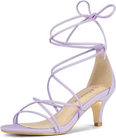 Amazon.com: Light Purple Heels Light Purple Heels, Skirt Heels, Purple Heels, Strappy Stilettos, Kitten Heel Sandals, Womens Stilettos, Faux Leather Heels, Chunky High Heels, Chunky Heels Sandals