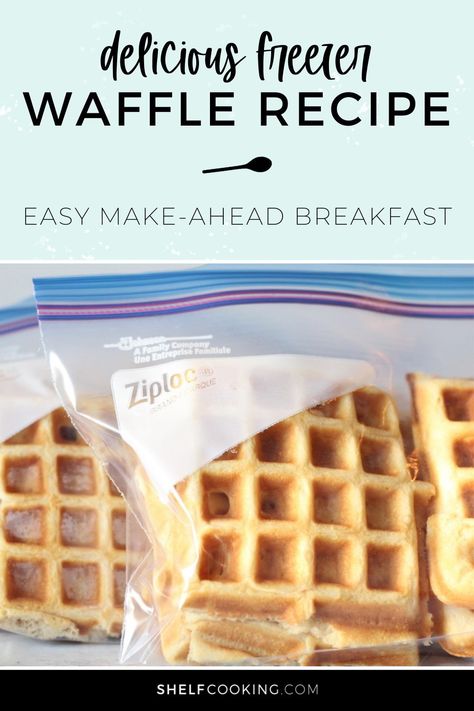 Freezer Waffles Homemade, Homemade Frozen Waffles, How To Freeze Waffles, Freezer Waffles, Diy Eggo Waffles, Freezer Waffle Recipe, Homemade Waffle Mix, Classic Waffle Recipe, Easy Waffle Recipe