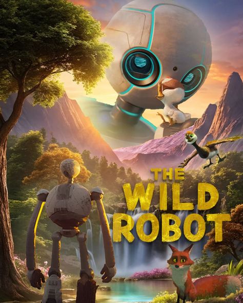 Created this movie poster for 'The Wild Robot' with Photoshop! 🌿🤖 A heartwarming adventure full of friendship and survival in the wild. Highly recommend watching this one if you're looking for something unique and inspiring! 🎬✨ Comment down below on how is it 👇🏻👇🏻?? Follow @immersive_artera for more like this ☺️☺️ !! #thewildrobot #movieposter #photoshopartist #mustwatch #dreamworks The Wild Robot Poster, The Wild Robot, Forest Party, Dreamworks Movies, Something Unique, Catch Phrase, In The Wild, Survival Skills, Special Places