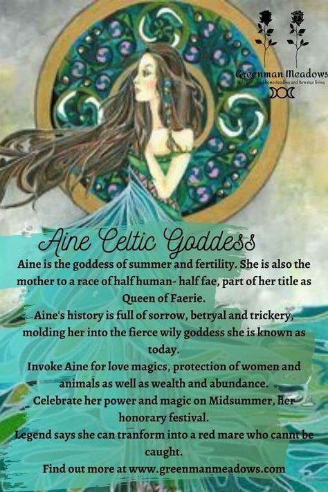 Celtic Goddess Aine, Litha Goddess, Aine Goddess, Goddess Aine, Celtic Gods And Goddesses, Celtic Goddesses, Celtic Paganism, Celtic Deities, Celtic History