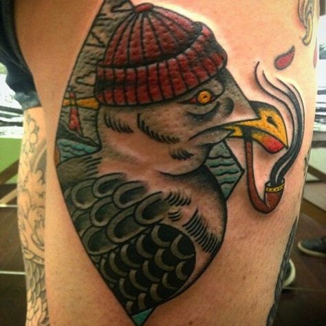 Pelican Tattoo, Seagull Tattoo, Traditional Tattoo Sleeve, American Traditional Tattoo, Arm Tattoos For Guys, Birds Tattoo, American Traditional, Old School Tattoo, Animal Tattoos