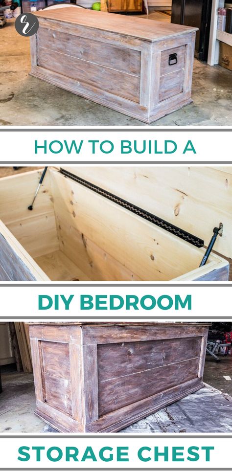 Diy Storage Chest, Storage For Blankets, Wood Bin, Chests Diy, Bedroom Storage Chest, Diy Bedroom Storage, Rustic Woodworking, Simple Woodworking Plans, Diy Bedroom