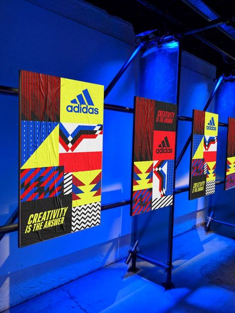 Adidas Logo Art, Adidas Poster, Sport Flyer, Tennis Poster, Sports Advertising, Adidas Store, Sports Decals, Sport Branding, Adidas Design