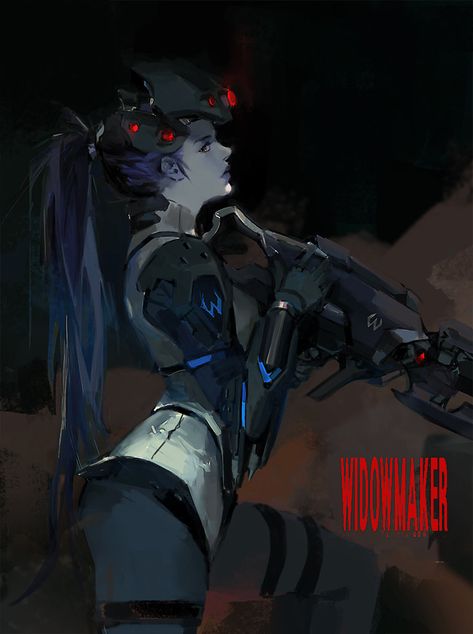 Widowmaker from Overwatch Widowmaker Casual Fanart, Reaper Widowmaker, Widowmaker Fanart, Widowmaker Art, Widow Maker Overwatch Art, Fatale Overwatch, Fan Art Widowmaker, Overwatch Widowmaker, Overwatch Drawings