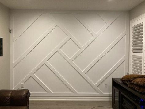 BidaBidaDesing - Etsy Trim Wall Design, Unique Wall Design, Batten Walls, Trim Wall, Accent Wall Design, Wall Moulding, Accent Wall Designs, Accent Wall Ideas, Accent Walls In Living Room