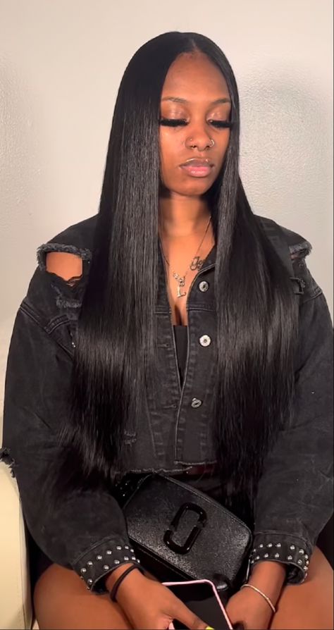 26 28 30 Inch Sew In, Multi Hairstyles, Sew In Straight Hair, Short Hair Blowout, Middle Part Sew In, Weave Ponytail Hairstyles, Middle Part Hairstyles, Sew In Hairstyles, Hair Advice