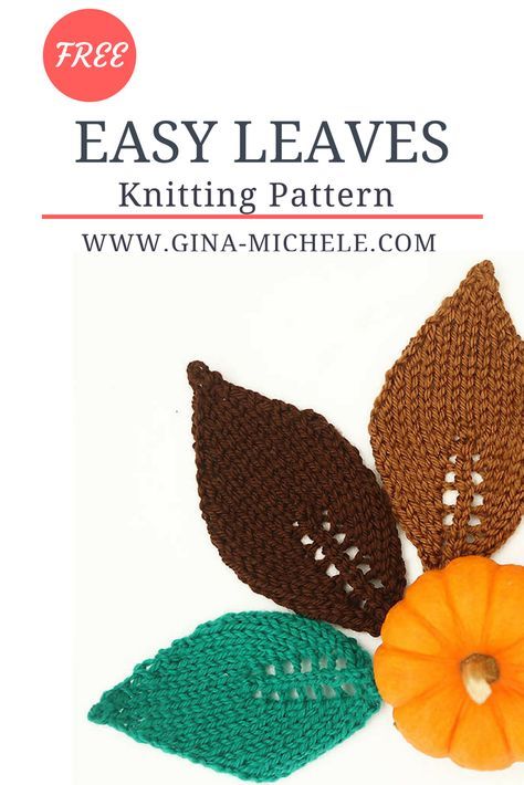 Knitted Flowers Free, Crochet Poppy Pattern, Leaf Knitting Pattern, Types Of Knitting Stitches, Knitting Flowers, Knit Stitches For Beginners, Christmas Knits, Knitted Flower Pattern, Halloween Knitting