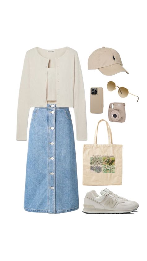 #outfitinspo #comfy #outfits #modesty #fashion #fashioninspo #casual #modestcasual Best Winter Outfits, Modesty Fashion, Midi Skirts, Comfy Outfits, Denim Skirt, Winter Outfits, Winter Fashion, Midi Skirt, Tights